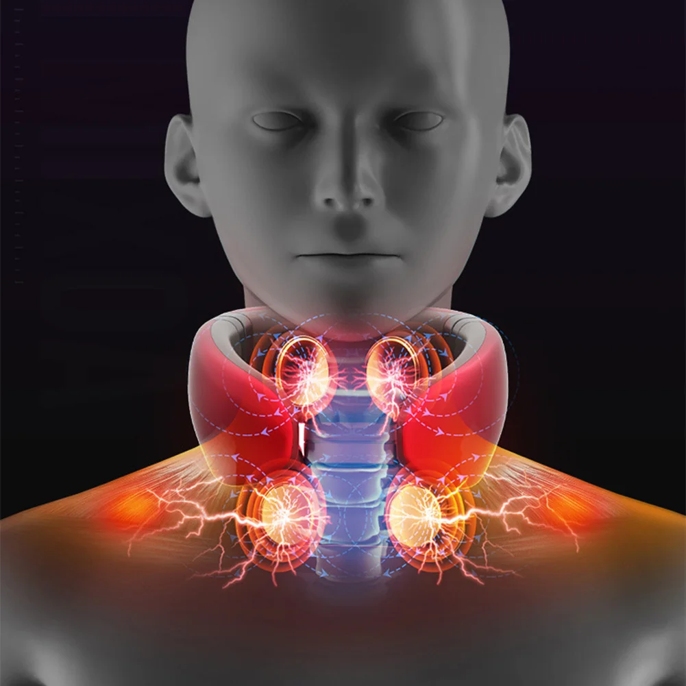 

Electric Pulse Acupuncture Vibration Far Infrared Heating Neck Massager Cervical Magnetic Therapy Relaxation Health Care Product