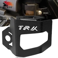 trk logo 6061 aluminum alloy motorcycle rear brake fluid tank reservoir guard cover protector for benelli trk trk 502 502x 2020