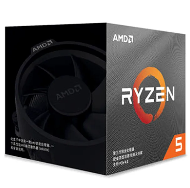 AMD Ryzen 5 3600X R5 3600X3,8 GHz seis nucleos 12 hilos 7NM 95W L3 = 32M cpu procesador Socket AM4 con ventilador