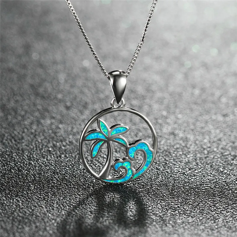 Женское ожерелье с подвеской в виде кокосового дерева|Ожерелья подвеской| |