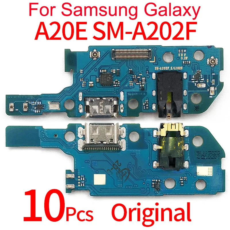 

10 шт. оригинал для Samsung Galaxy A202 SM-A202F A20E A202F/DS USB зарядный порт разъем платы док-станция гибкий кабель запасная деталь