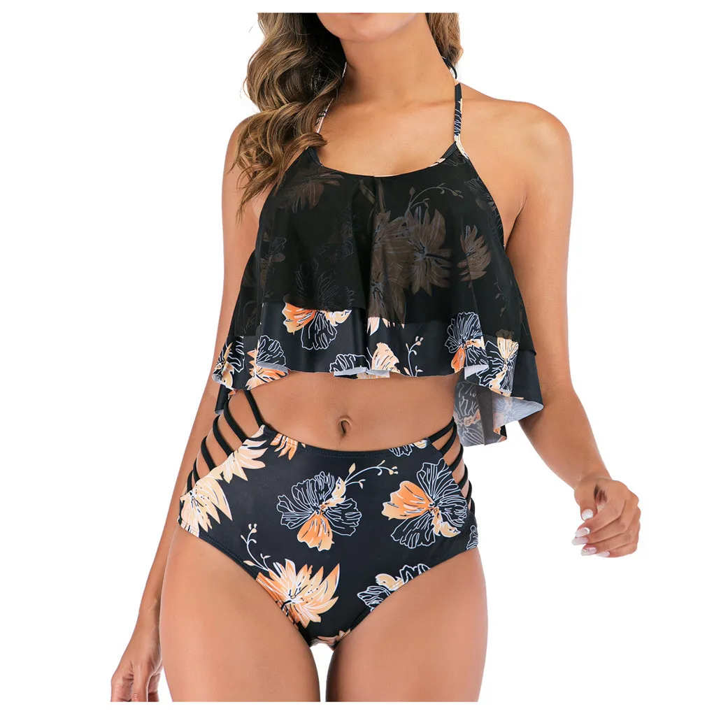 Новинка 2020 Женский комплект нижнего белья с ремешком комбинированное цветочное