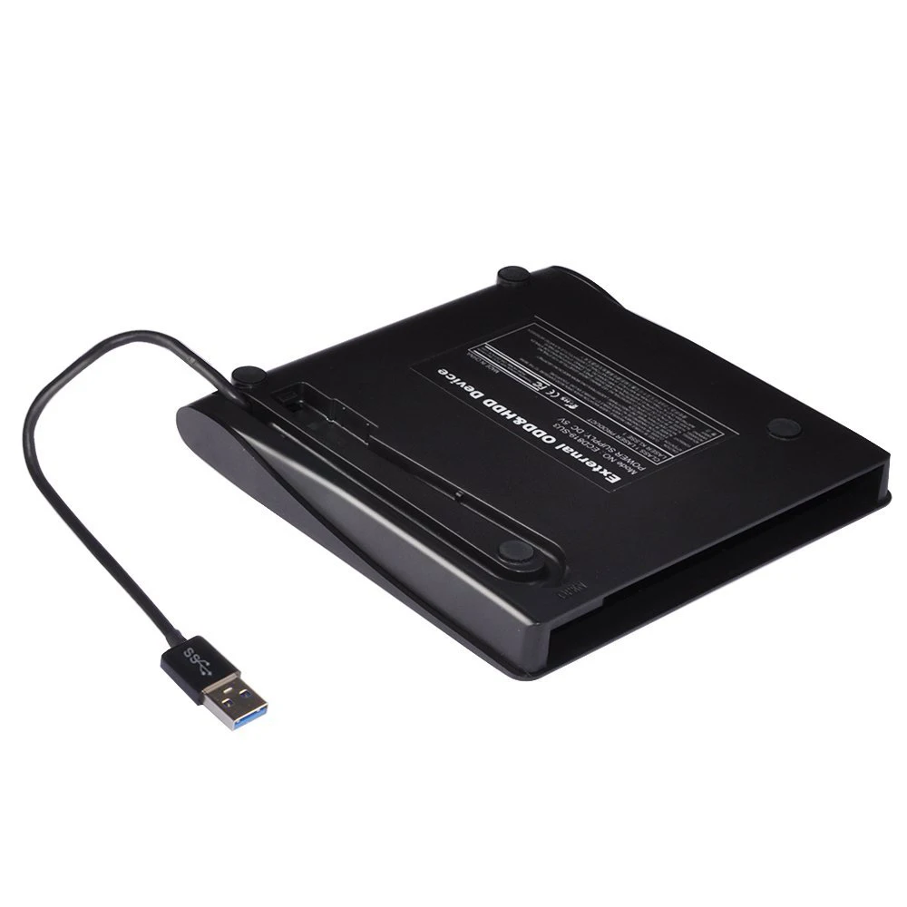 Внешний чехол USB 9 0 5/3 мм черный для Blu-Ray DVD/CD-ROM ноутбуков настольных ПК оптических