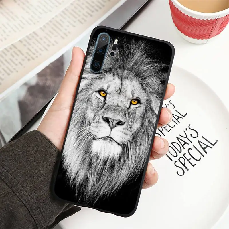 

lion art animal cool Phone Case For Huawei P40 P20 P30 lite Pro P Smart 2019 Mate 40 20 10 Lite Pro Nova 5t