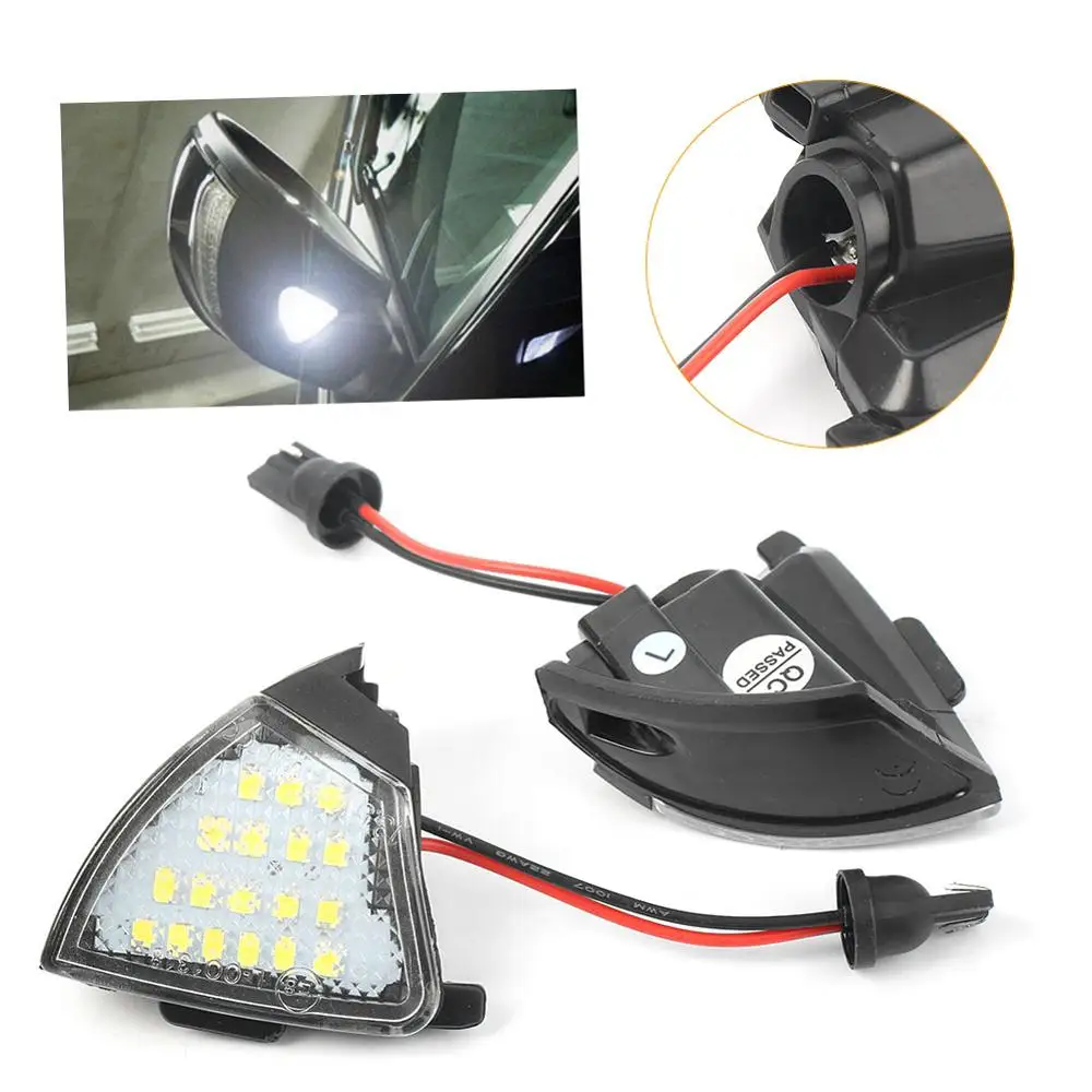 Белый 6000K ксенон без ошибок светодиодный боковое зеркало боковая лужа светильник