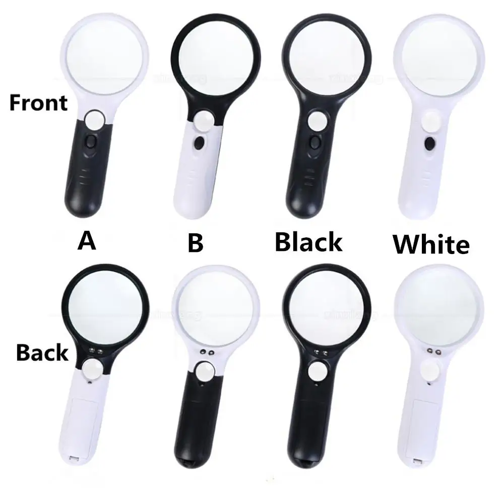 Studyset мини карманное двойное зеркало для чтения 3 светодиодный светильник 45X