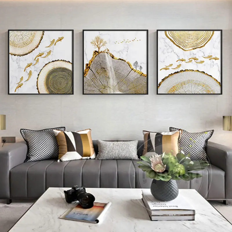 Настенные картины в абстрактном стиле для гостиной спальни и коридора модный