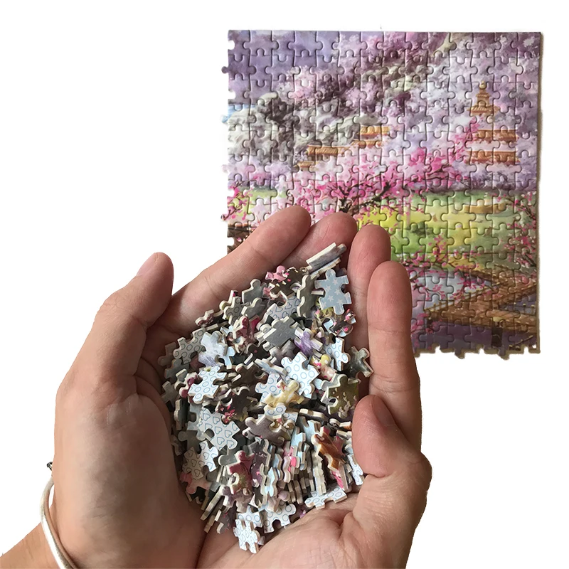 Пазл 1000 шт. розовое персиковое дерево в цвету Ван Гога Картины деревянные пазлы