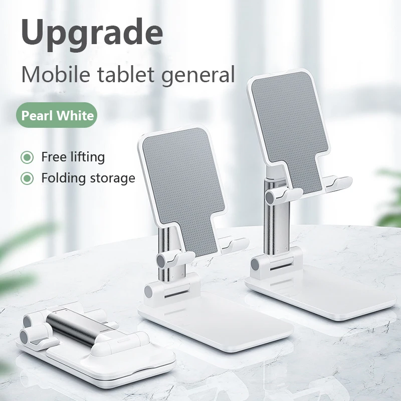 

Desk Holder Phone Holder Stand Live Broadcast Stand Portable Foldable Telescopic Desktop Stand Non-Slip Mobile Phone Stand