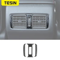 tesin soft carbon fiber car rear seat air outlet vents switch decoraion cover stickers accessories for toyota 4 runner 2010