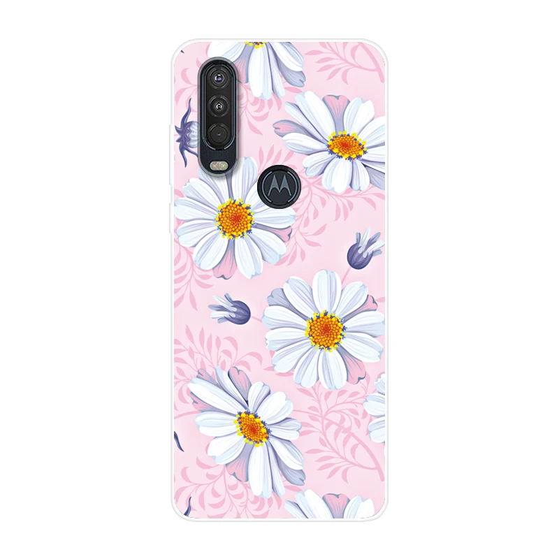 20- Для Motorola One Action чехол 6,3 ''мультяшная мягкая ТПУ Силиконовая задняя крышка для MOTO One Action OneAction чехол для телефона funda One Vision - Цвет: 20-