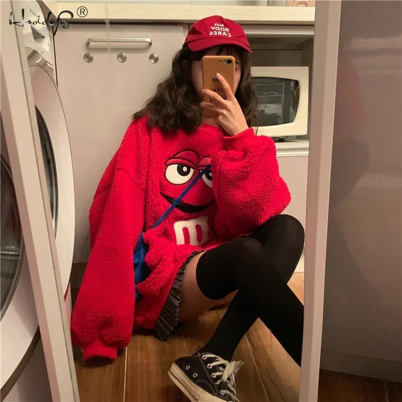 

Женская модная толстовка с капюшоном, пуловеры, пальто, теплая флисовая меховая уличная одежда, плюшевые топы, Свободное пальто, женское пов...