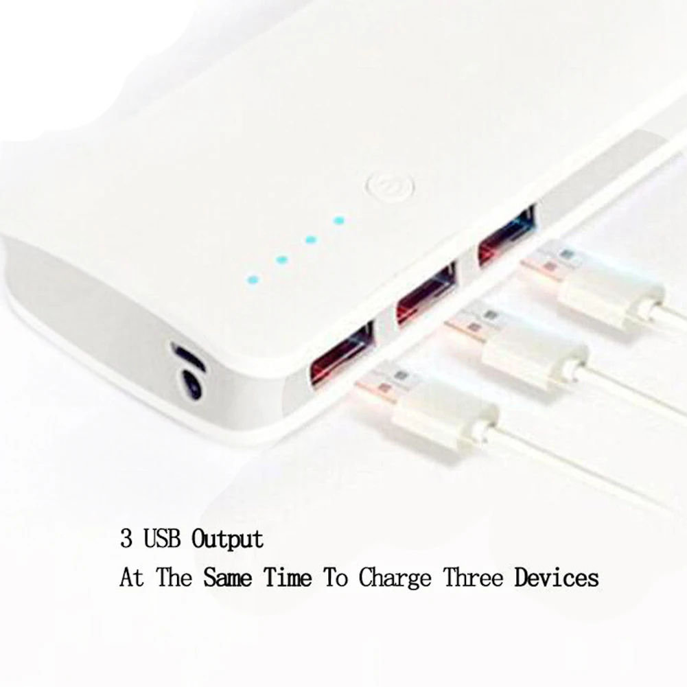 5 в 1 а 18650 3 USB порта защита цепи легкий пластиковый Аккумулятор Чехол для внешнего