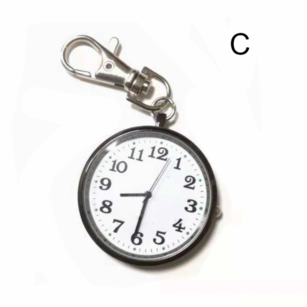

Fashion Pocket Watch Small Round Dial Quartz Analog Keychain Pocket Watch Clock NIN668