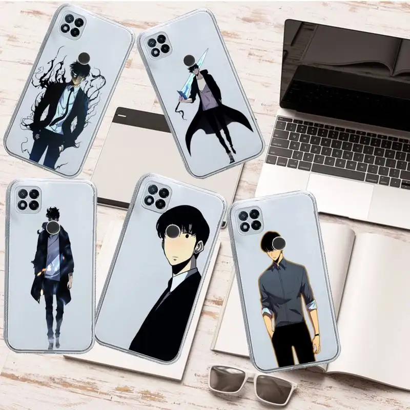 

Solo Leveling Sung Jin anime Phone Case Transparent for Xiaomi redmi note 8 9 10 11 t lite pro ultra mix 4 k40