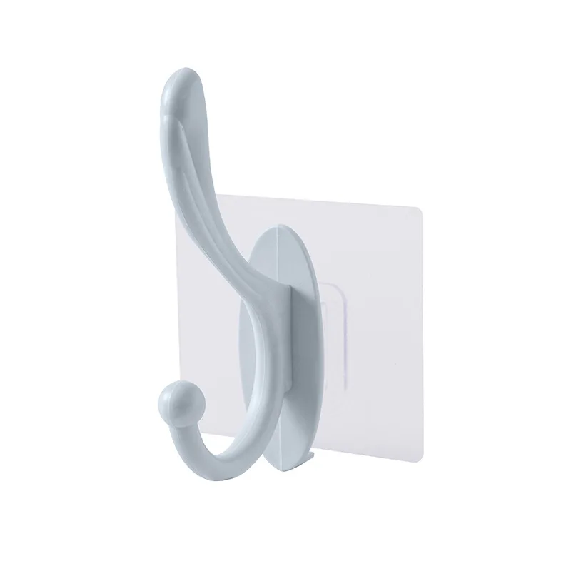 

Solid Color Simple Convenient Door Hook Hanger Strong Adhesive Glue Hook Living Room Bathroom Wall Load-bearing Coat Hook