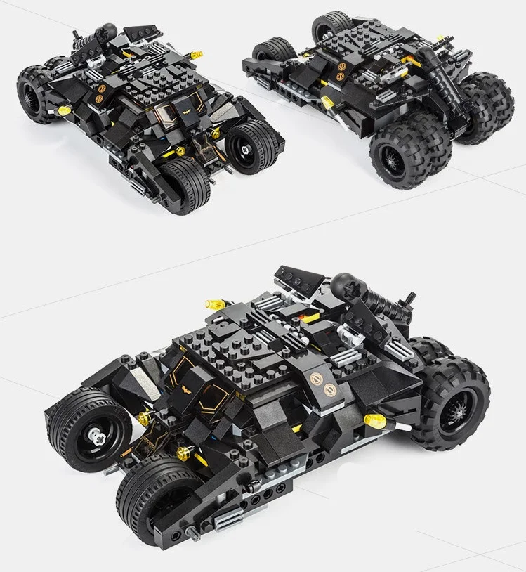 Decool 7105 DC Superheros Бэтмобиль Бэтмен Джокер Строительные блоки Кирпич Развивающие DIY