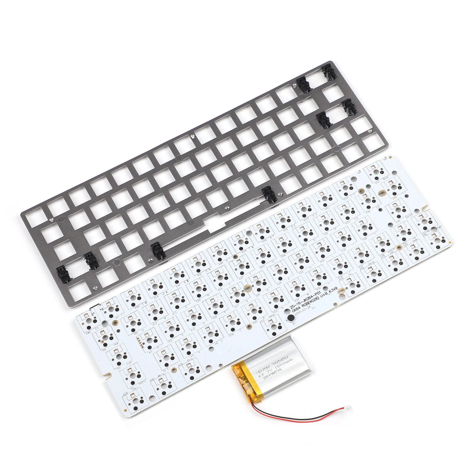 GK64 GK64S клавиатура комплект CNC деревянный корпус Bluetooth Проводная пластина pcb
