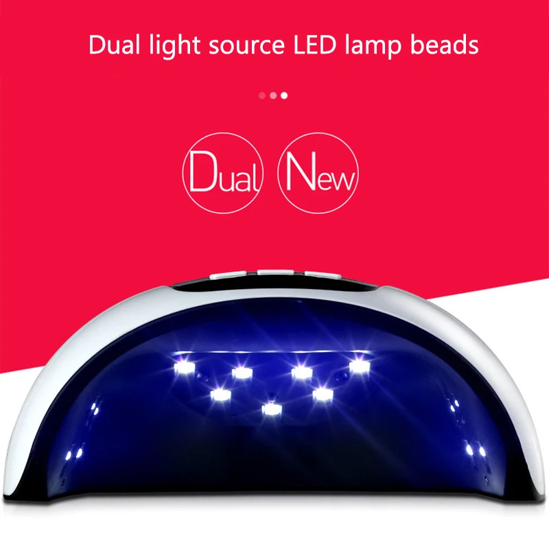 Светодиодная УФ лампа для ногтей Портативный 54W 15 светодиодов Сушилка лак леча