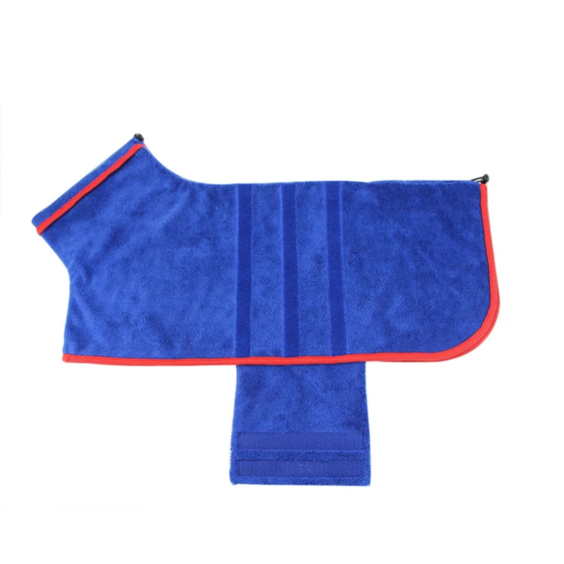 

Solid Dog Bathrobe XS-L Pet Dog Bath Towel for Small Medium Dogs Microfiber Super Absorbent Pet Drying Towel Professional Towel