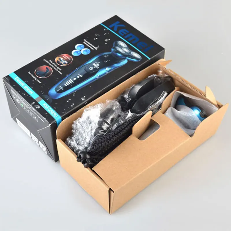 

3in1 grooming kit wet dry rotary electric shaver facial beard electric razor for men male bald shaving machine usb rechargeable