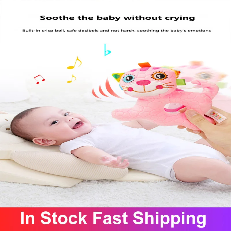 

2020 Hot Selling Infant Baby Toys Bebe Rattles Socks Can Make Sound Cute Toy For Baby Boy Toys Kids Toy Hanging Early Learning