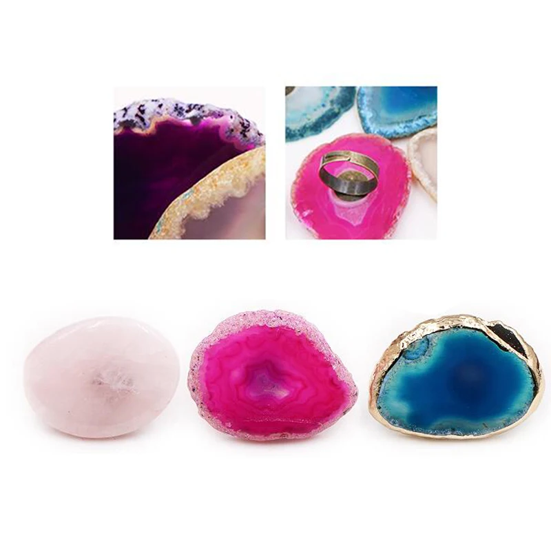 Камень цвет ногтей агат кольцо с палитрой Пномпень порошок кристалл нефрит УФ