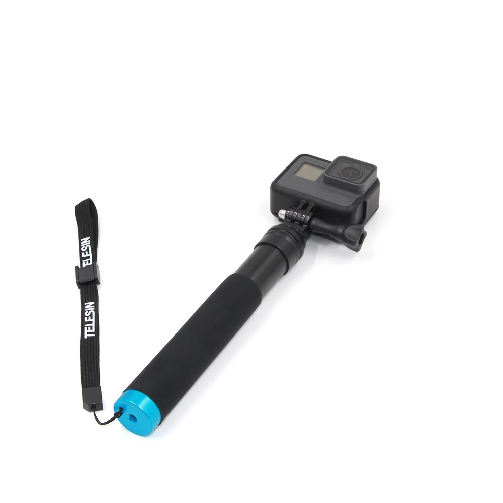 Телескопическая ручная селфи палка из алюминиевого сплава для GoPro Hero 8 7 6 5 OSMO Action Xiaomi YI SJCAM Eken