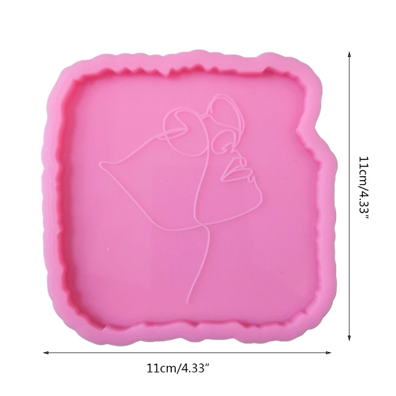 

1/4 Pcs Body Line Art Irregular Coaster Epoxy Resin Mold Cup Mat Mug Pad Silicone Mould DIY Crafts Home Decorations Casting Tool