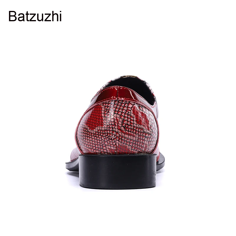 Batzuzhi новый дизайн формальные модельные туфли из натуральной кожи мужские без