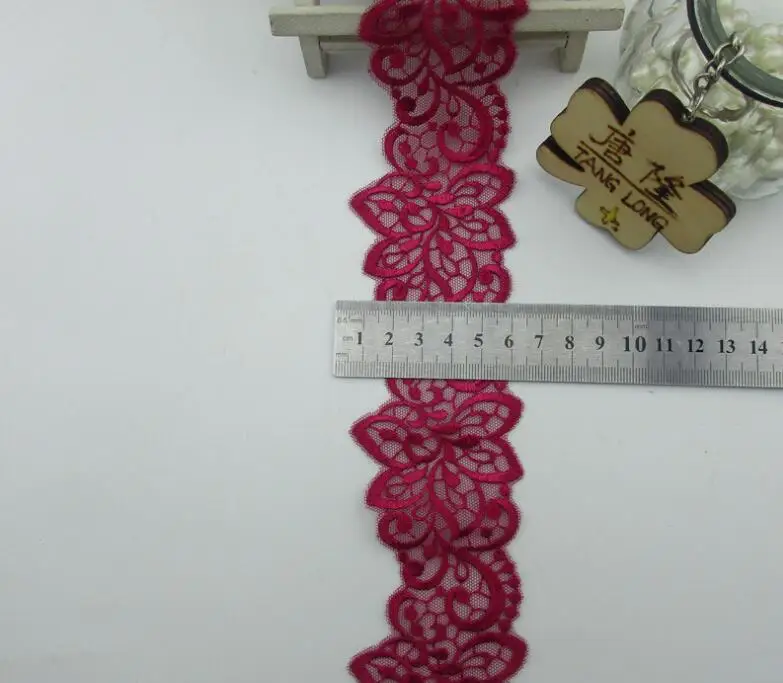 3 метра Красивая Темно-Золотая кружевная отделка с вышитыми цветами бесплатная