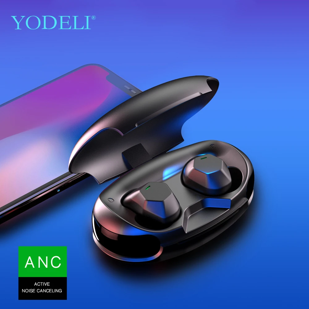 YBS35 ANC наушники TWS беспроводные Bluetooth спортивные Hi Fi стерео с шумоподавлением