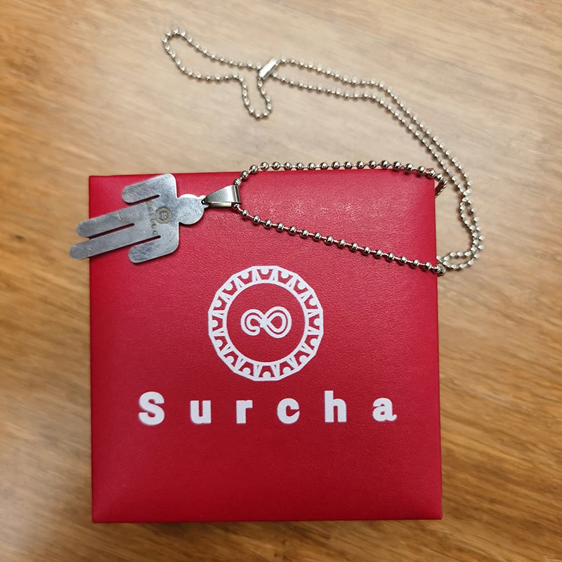 

Surcha 925 Sterling Silver Figure Necklace