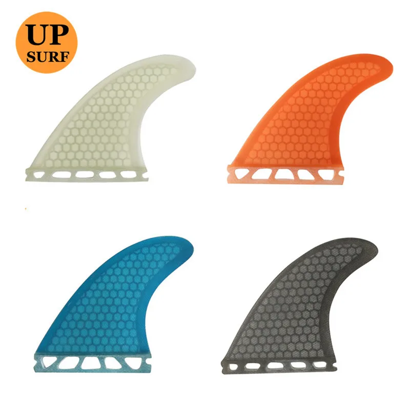 Surfboard M Single Tabs thruster Fins Orange/blue/white/black/green Honeycomb | Спорт и развлечения