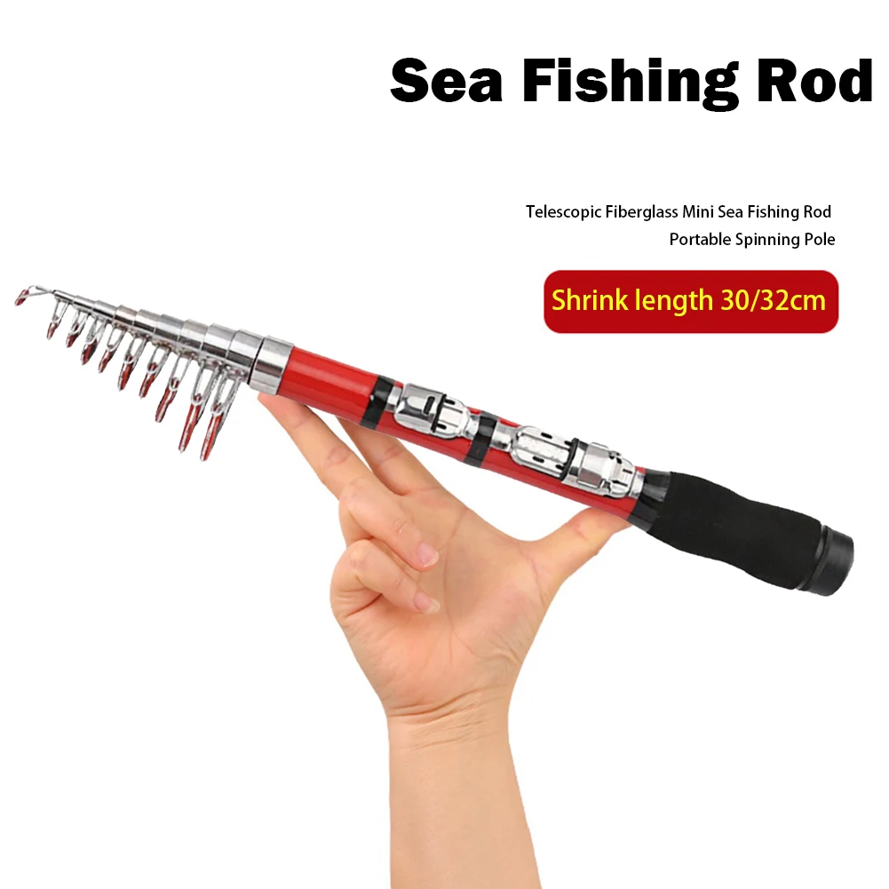 Профессиональная телескопическая удочка из стекловолокна выдвижная для