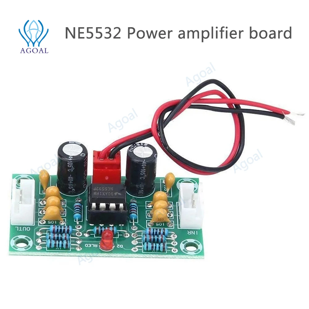 

XH-A902 DC 12-30V Op Amp Module Power Amplifier Front Board NE5532 Tone Board Preamplifier 5 Times Wide Voltage