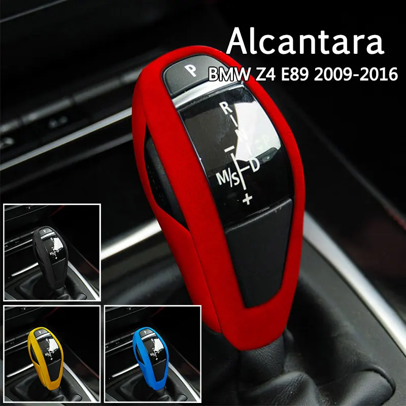 

Замша Алькантара для BMW Z4 E89 2009-2016, аксессуары для интерьера, ручка переключения передач, модификация, декоративная крышка, наклейка