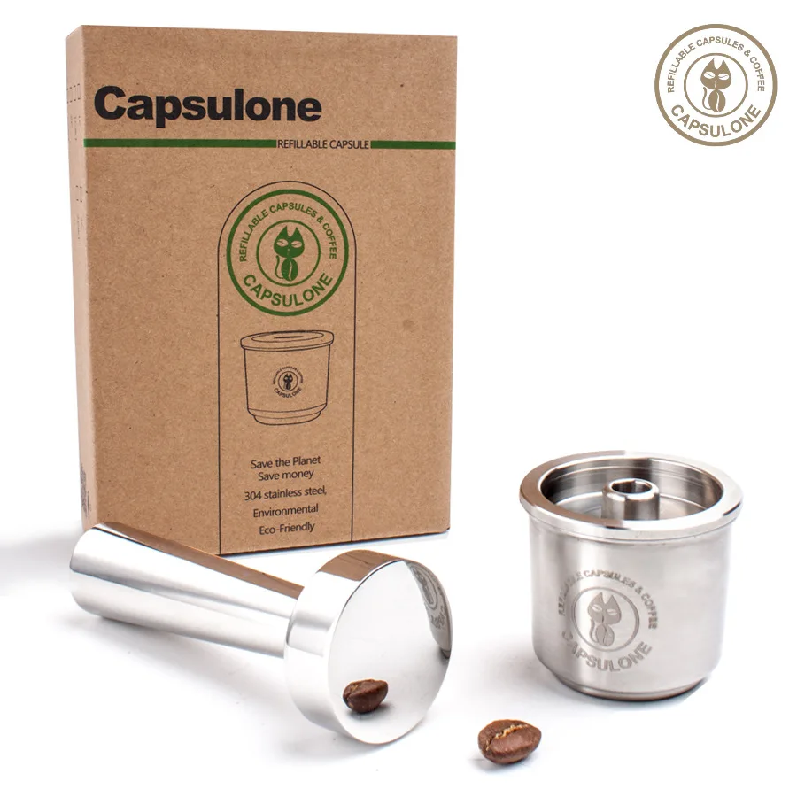 

Capsulone Compatible for illy coffee Machine Maker/STAINLESS STEEL Metal Refillable Reusable Coffee Capsule Pods Baskests