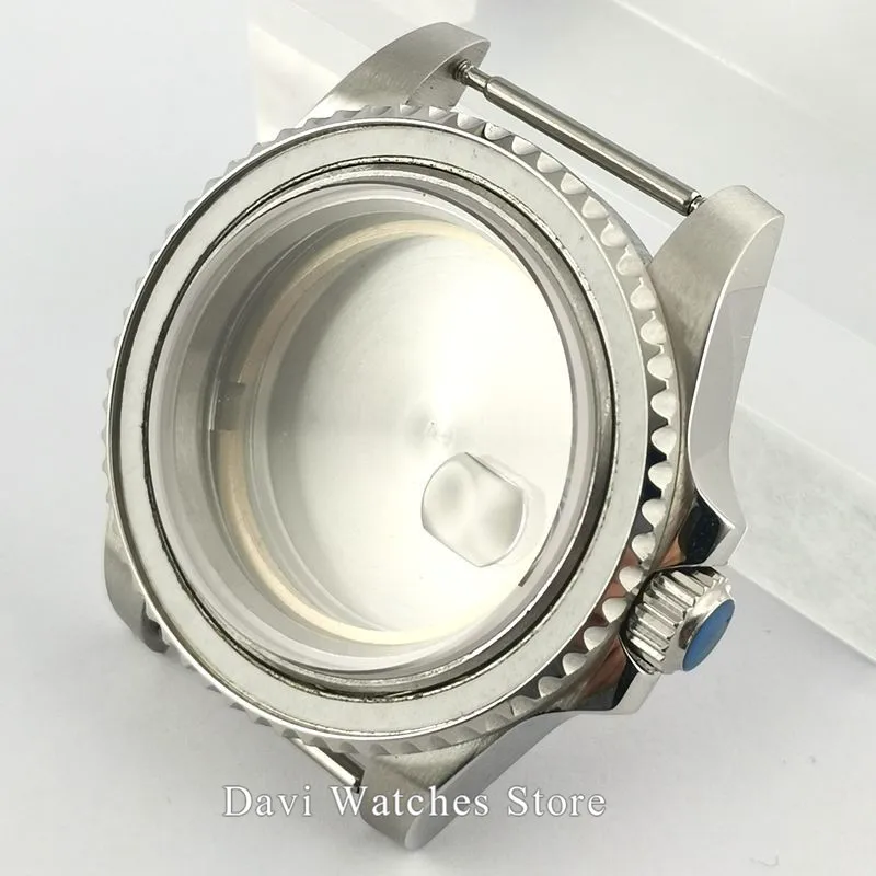 Запчасти для часов corgтело 40 мм полированный чехол с сапфировым стеклом подходит