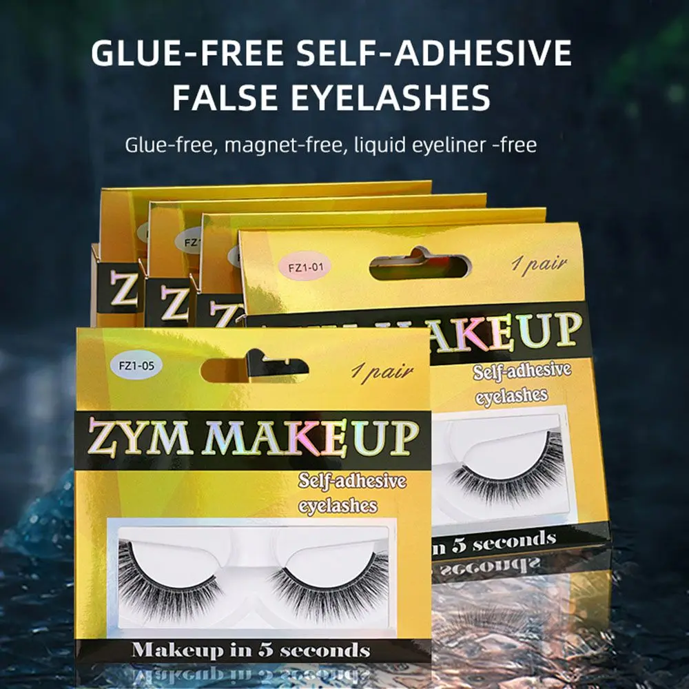 

Self-Adhesive Makeup Accessories Beauty Tool 3D False Eyelashes Natural Mink Lashes Fake Lashes