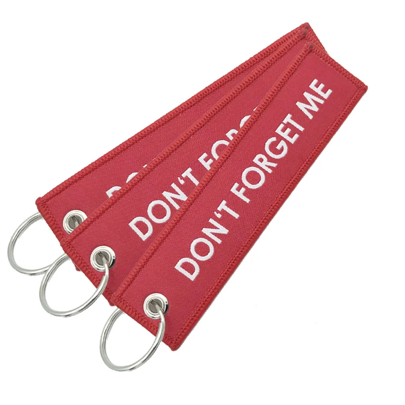

Don't Forget Me Embroidered Key Chain for Aviation Gifts Luggage Tag Label