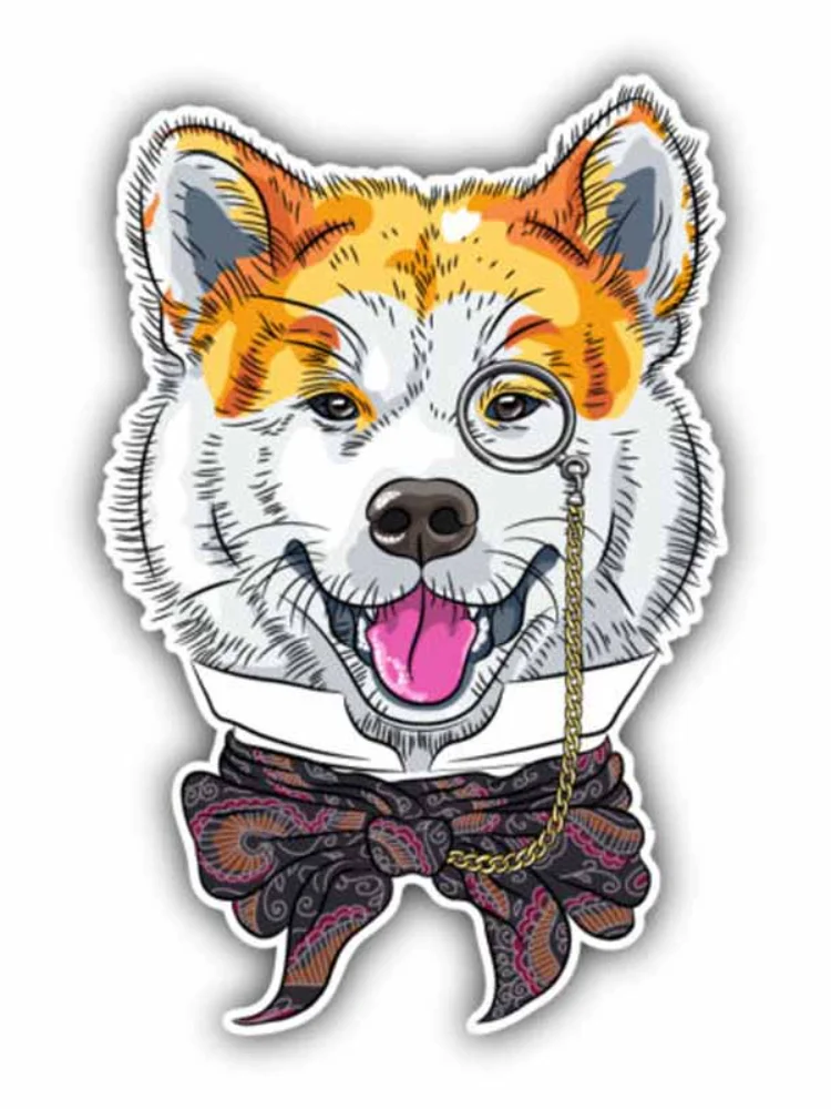 OFK хипстерская собака Pembroke Welsh Corgi креативная мультяшная наклейка на автомобиль. |