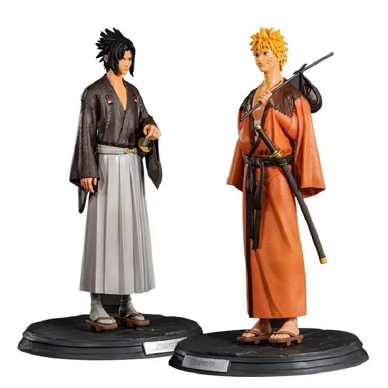

30cm Japan Anime Naruto Figure Uchiha Sasuke Uzumaki Naruto Action Figures Desktop Decor Collection PVC Model Toys For Kids Gift