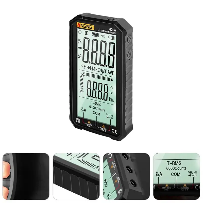 

1 Set Multifunction Durable Digital Multimeter Home Multimeter Voltage Meter Voltage Tester