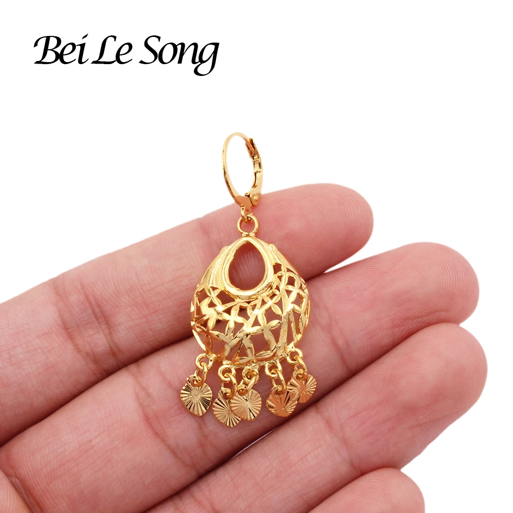 Необычные Серьги Подвески золотого цвета Висячие серьги-кольца ювелирные