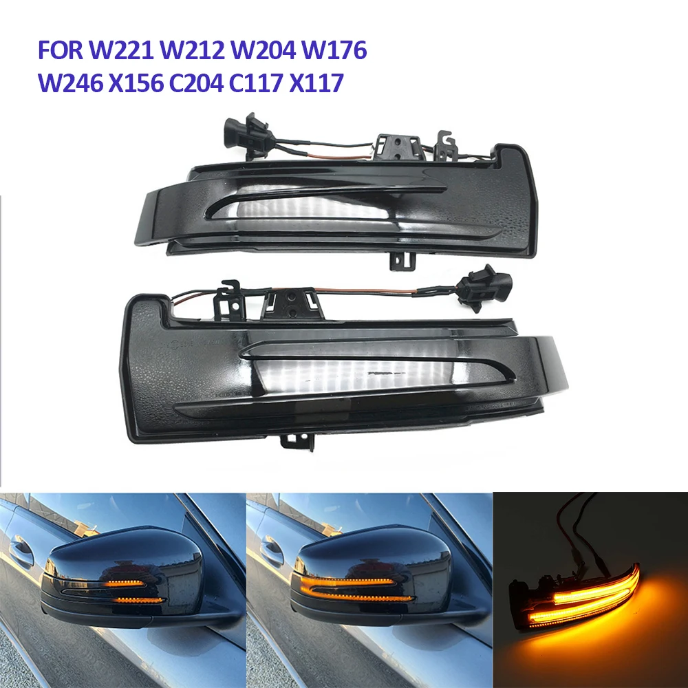 

Указатели поворота левого и правого зеркала заднего вида для Mercedes-Benz W204 W212 W221 E350 GLK350 S450 E300 E550 GLK350, 2 шт.