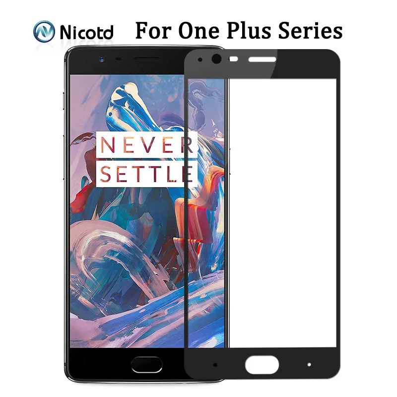 2.5D полное закаленное стекло для Oneplus 7T 6T 5T 3T Закаленное Защитная пленка экрана One