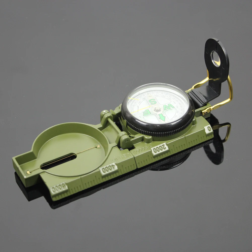 

American Standard Military Outdoor Multifunctional Metal Genuine Compass Compass DC45-2A Cross-country Pointing Compass