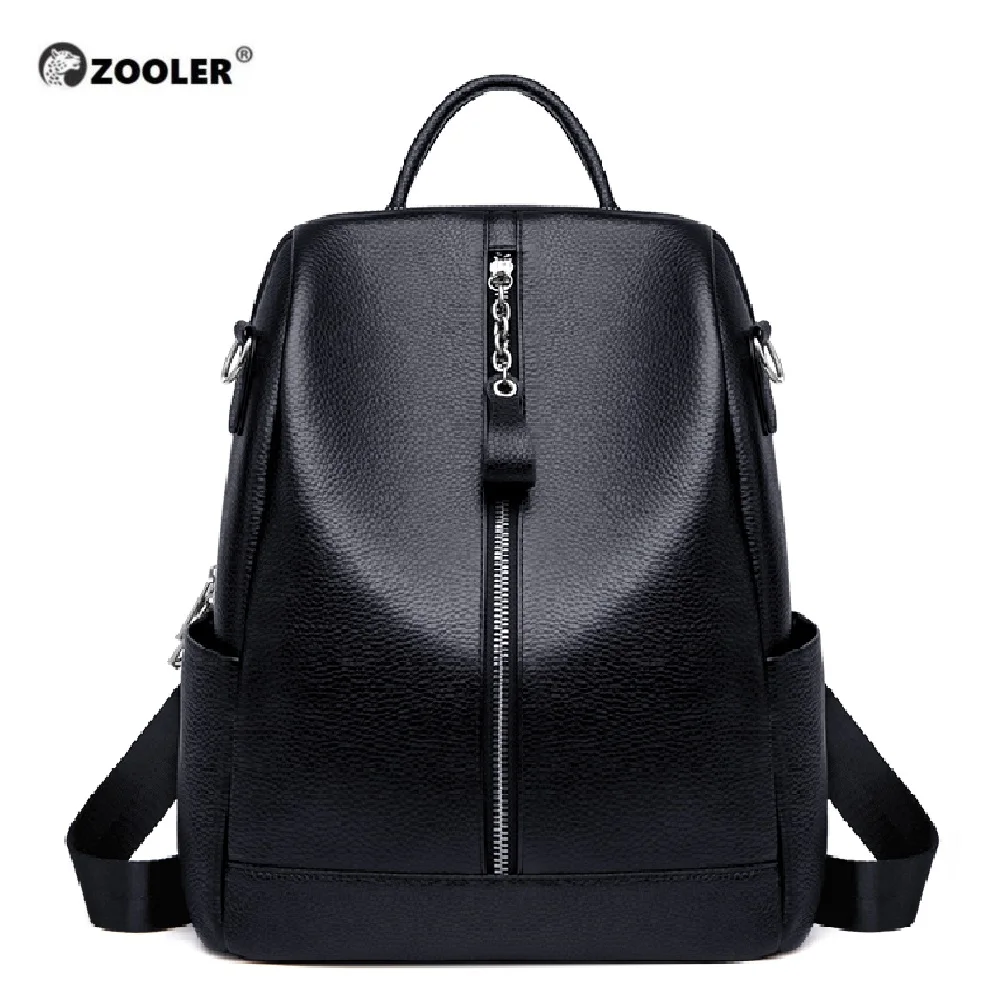 Женский рюкзак ZOOLER из натуральной кожи брендовый Элегантный мягкий школьный