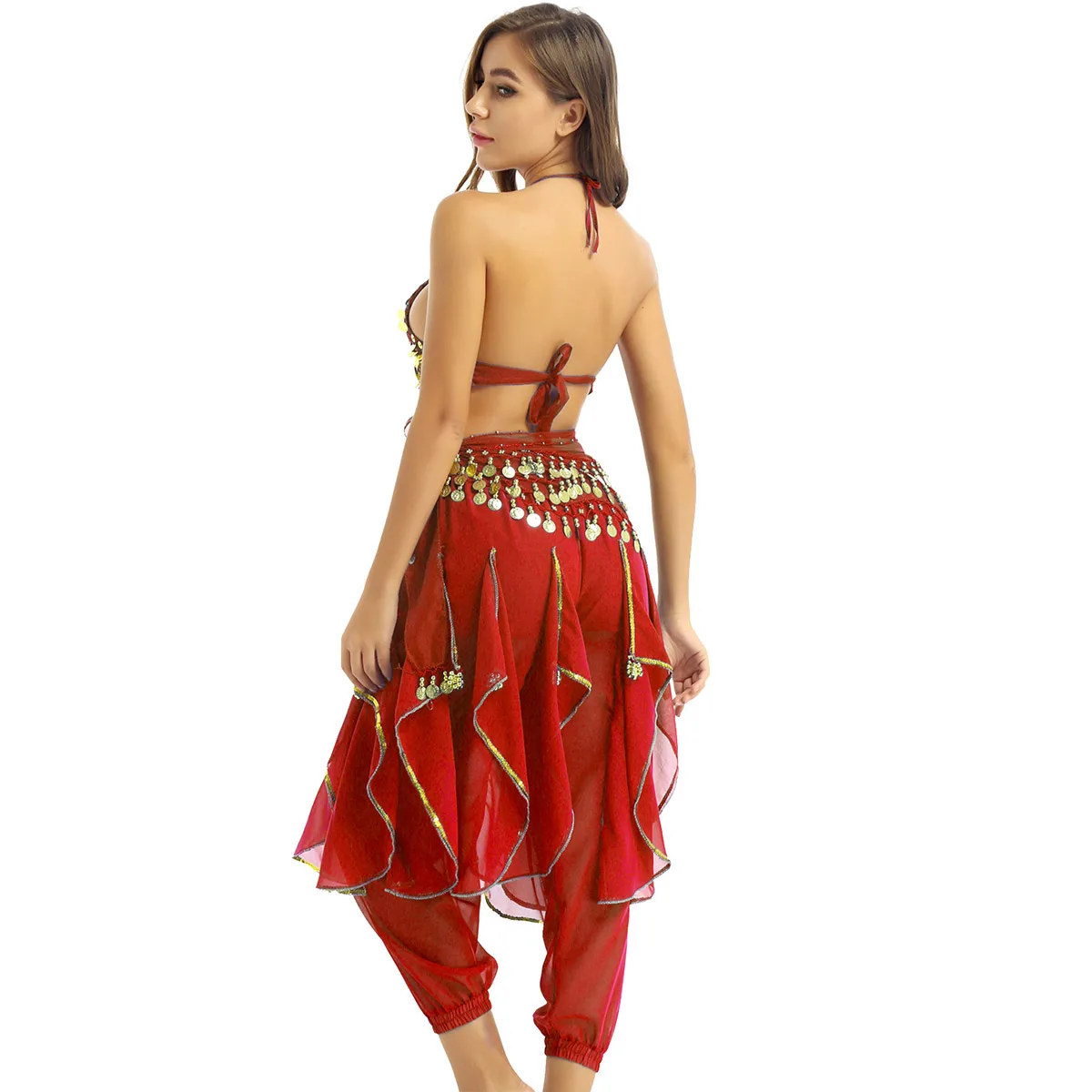 3 шт. женский костюм для танца живота | Тематическая одежда и униформа